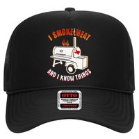 I Smoke Meat And I Know Things Funny BBQ Texas TX Hat