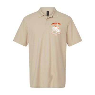 I Smoke Meat And I Know Things Funny BBQ Texas TX Polo