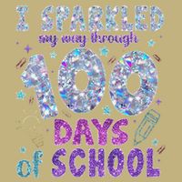 I Sparkled My Way Through 100 Days Of School Funny Print Mousepad