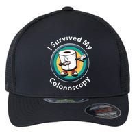 I Survived My Colonoscopy Survivor Funny Hospital Patient Flexfit Unipanel Trucker Cap