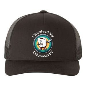 I Survived My Colonoscopy Survivor Funny Hospital Patient Yupoong Adult 5-Panel Trucker Hat