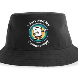 I Survived My Colonoscopy Survivor Funny Hospital Patient Sustainable Bucket Hat