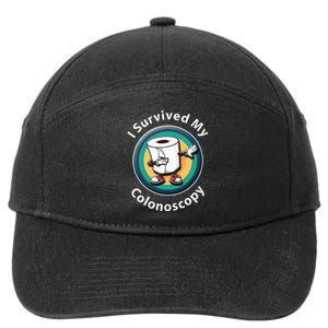 I Survived My Colonoscopy Survivor Funny Hospital Patient 7-Panel Snapback Hat