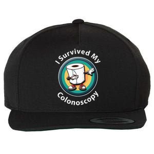 I Survived My Colonoscopy Survivor Funny Hospital Patient Wool Snapback Cap