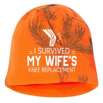 I Survived My Wife’S Knee Replacement Kati - Camo Knit Beanie