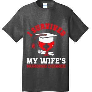 I Survived My WifeS Nursing Degree Nurse Rn Graduation 2024 T-Shirt