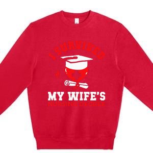 I Survived My WifeS Nursing Degree Nurse Rn Graduation 2024 Premium Crewneck Sweatshirt