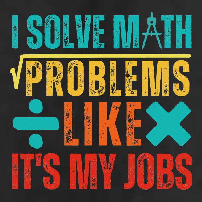 I Solve Math Problems Like ItS My Job Funny Math Saying Adult Drive Performance Visor