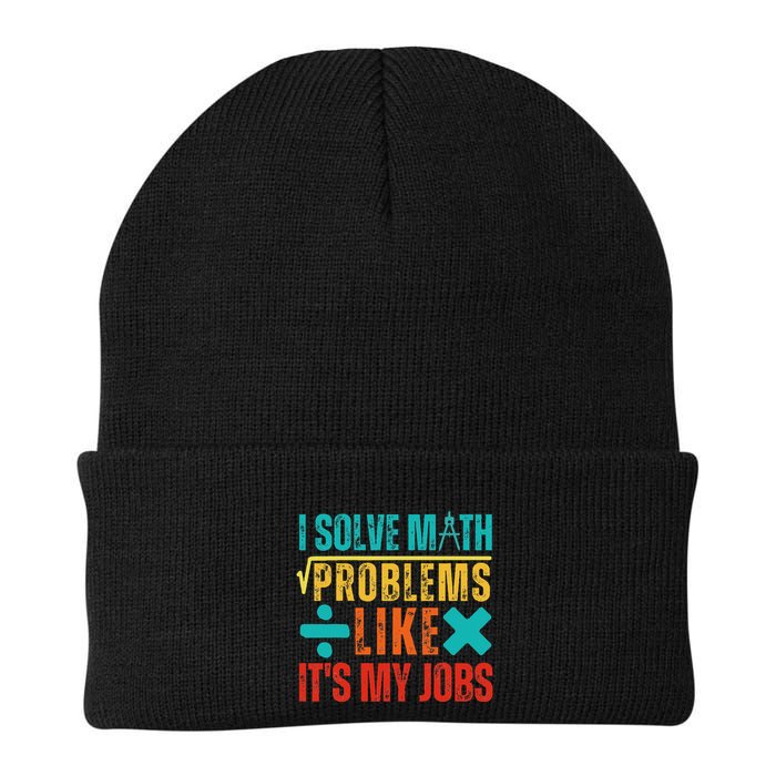 I Solve Math Problems Like ItS My Job Funny Math Saying Beanie