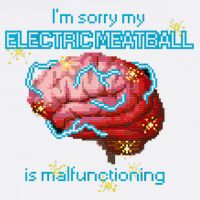 Im Sorry My Electric Meatball Is Malfunctioning Funny Brain Cooling Performance Crew T-Shirt