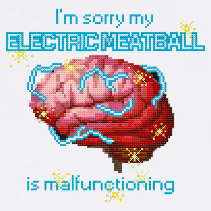 Im Sorry My Electric Meatball Is Malfunctioning Funny Brain Cooling Performance Crew T-Shirt