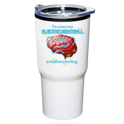 Im Sorry My Electric Meatball Is Malfunctioning Funny Brain Tumbler