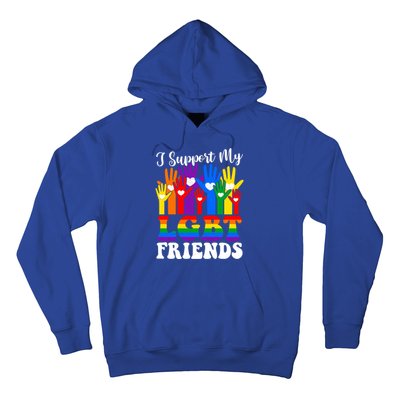 I Support My Lgbt Friends Lgbtq Gay Lesbian Awareness Meaningful Gift Hoodie