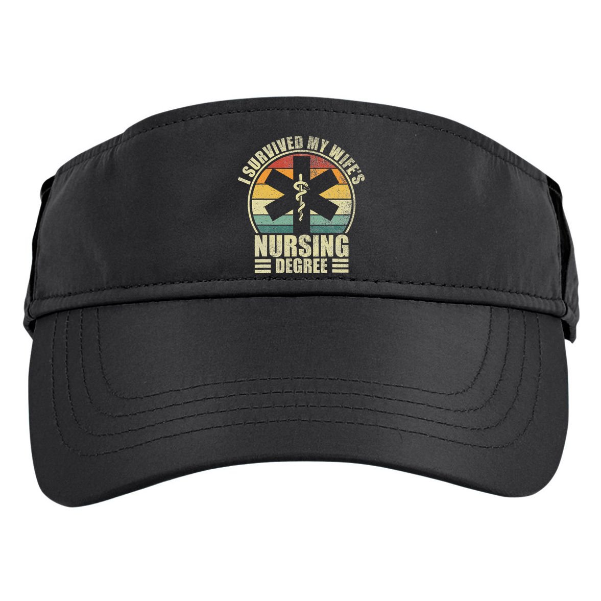 I Survived My WifeS Nursing Degree. Nursing Graduation Adult Drive Performance Visor