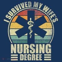 I Survived My WifeS Nursing Degree. Nursing Graduation Sustainable Bucket Hat