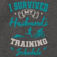 I Survived My HusbandS Training Schedule Triathlon Vector Backpack