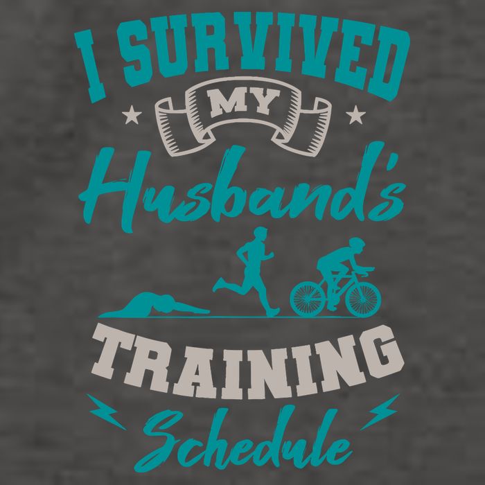 I Survived My HusbandS Training Schedule Triathlon Vector Backpack