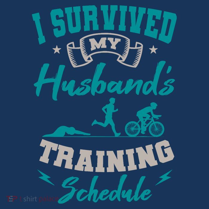 I Survived My HusbandS Training Schedule Triathlon T-Shirt