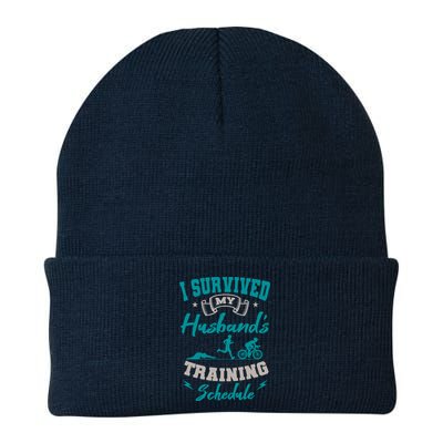 I Survived My HusbandS Training Schedule Triathlon Beanie