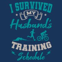 I Survived My HusbandS Training Schedule Triathlon 16 in Basic Backpack