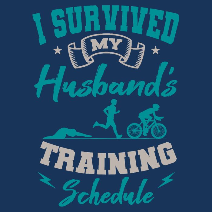 I Survived My HusbandS Training Schedule Triathlon Youth Performance Sprint T-Shirt