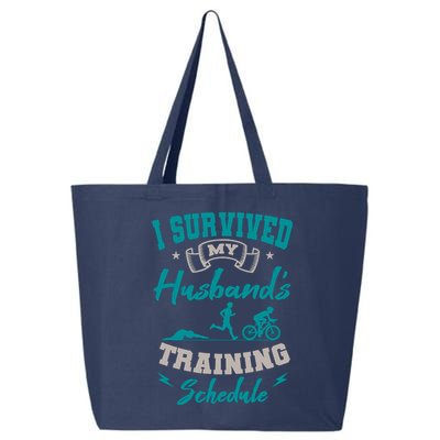 I Survived My HusbandS Training Schedule Triathlon 25L Jumbo Tote