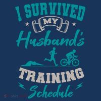I Survived My HusbandS Training Schedule Triathlon Tank Top