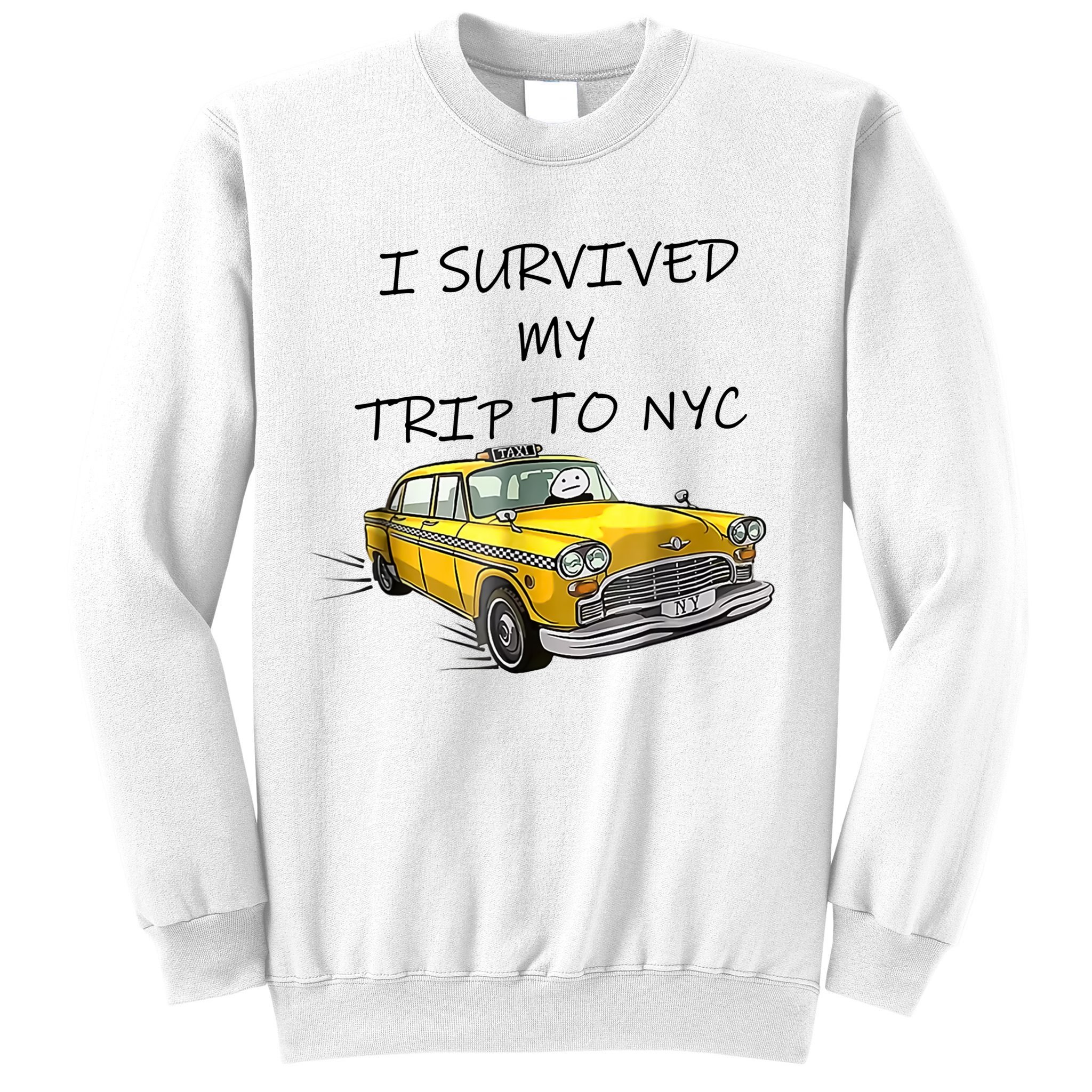 I Survived My Trip To New York City Funny Meme Sweatshirt