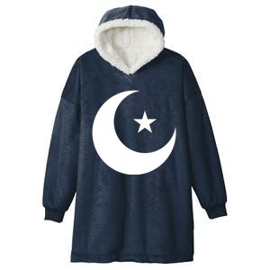 Islam Symbol Muslim Allah 5 Percent Star Nation Of Gods Gift Cool Gift Hooded Wearable Blanket