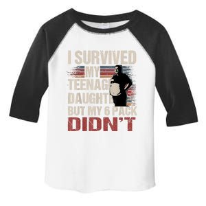 I Survived My Teenage Daughter FatherS Day Funny Present Toddler Fine Jersey T-Shirt