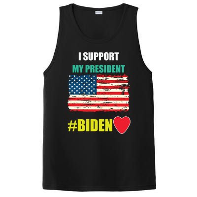 I Support My President Joe Biden Supporters Gift PosiCharge Competitor Tank