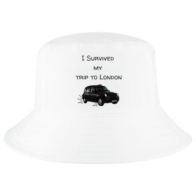 I Survived My Trip To London I Love Ldn London Black Cab Cool Comfort Performance Bucket Hat