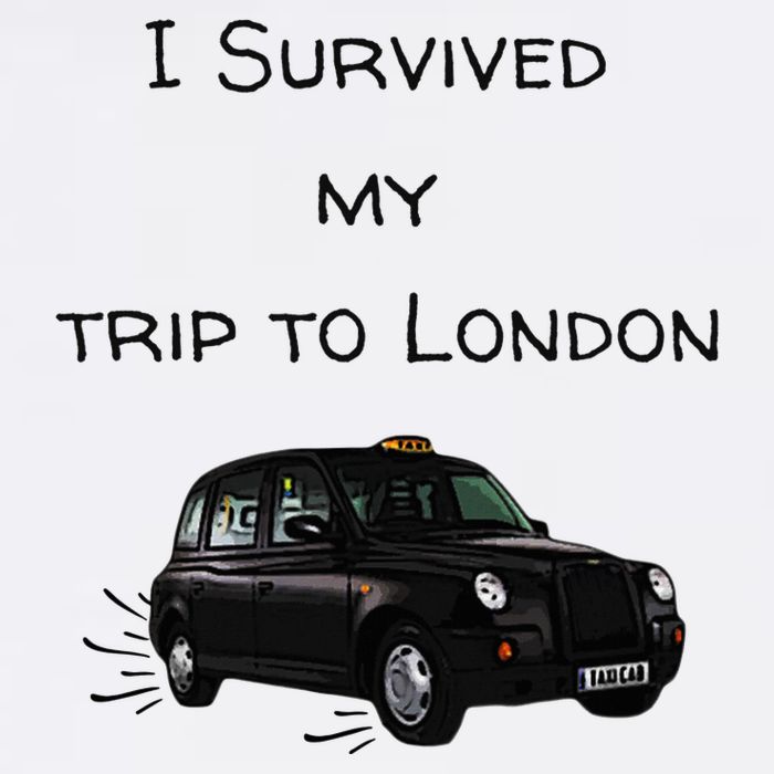 I Survived My Trip To London I Love Ldn London Black Cab Cooling Performance Crew T-Shirt