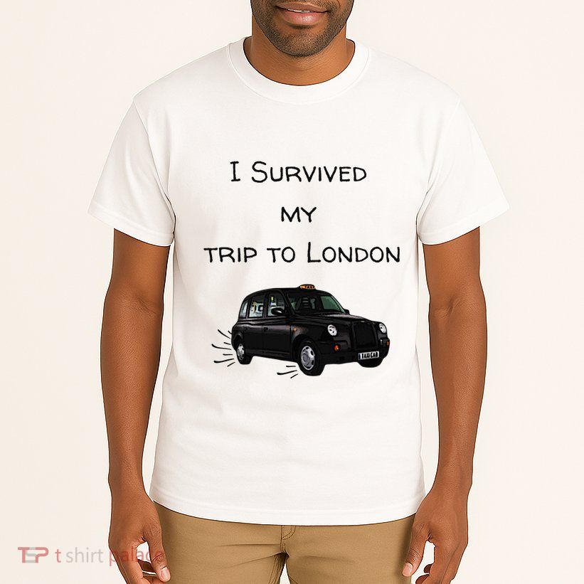I Survived My Trip To London I Love Ldn London Black Cab Tall T-Shirt