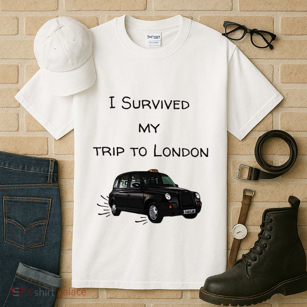 I Survived My Trip To London I Love Ldn London Black Cab Tall T-Shirt
