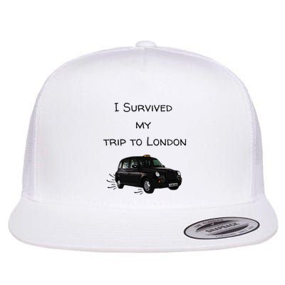 I Survived My Trip To London I Love Ldn London Black Cab Flatbill Hat