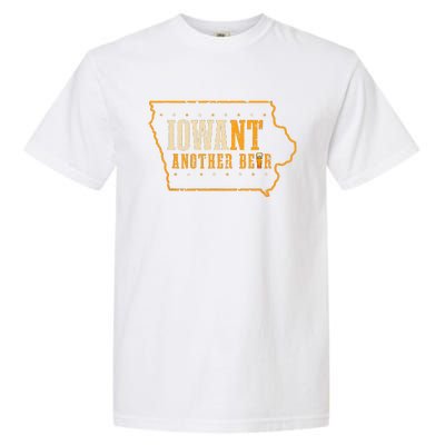 Iowa State Map I Want Another Beer Funny Drinking Garment-Dyed Heavyweight T-Shirt