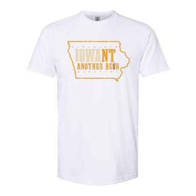 Iowa State Map I Want Another Beer Funny Drinking Softstyle CVC T-Shirt