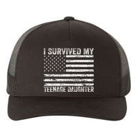 I Survived My Teenage Daughter Funny Dad & Mom Yupoong Adult 5-Panel Trucker Hat