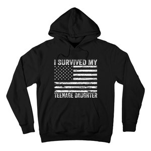 I Survived My Teenage Daughter Funny Dad & Mom Hoodie