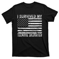 I Survived My Teenage Daughter Funny Dad & Mom T-Shirt