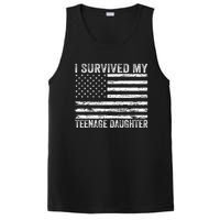 I Survived My Teenage Daughter Funny Dad & Mom PosiCharge Competitor Tank