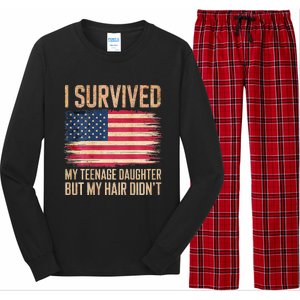 I Survived My Teenage Daughter FatherS Day Long Sleeve Pajama Set