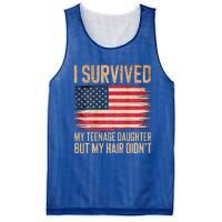 I Survived My Teenage Daughter FatherS Day Mesh Reversible Basketball Jersey Tank