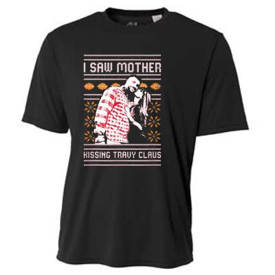 I saw mother kissing travy claus  Cooling Performance Crew T-Shirt