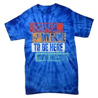 I Stopped My Game To Be Here Gaming Funny Gamer Vintage Cute Gift Tie-Dye T-Shirt