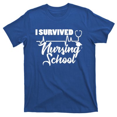 I Survived Nursing School Nurse School Graduate Halloween Meaningful Gift T-Shirt