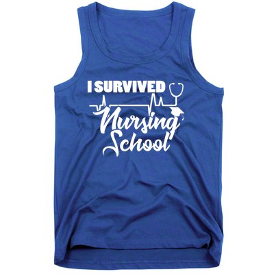 I Survived Nursing School Nurse School Graduate Halloween Meaningful Gift Tank Top