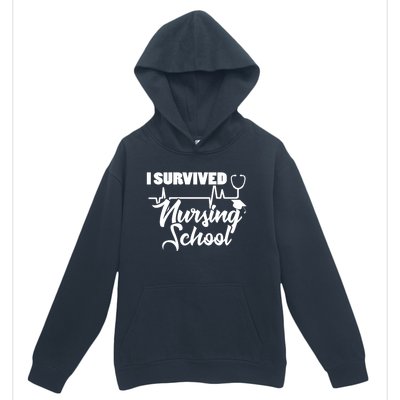 I Survived Nursing School Nurse School Graduate Halloween Meaningful Gift Urban Pullover Hoodie