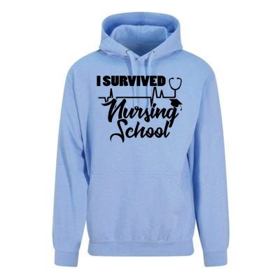 I Survived Nursing School Nurse School Graduate Halloween Meaningful Gift Unisex Surf Hoodie